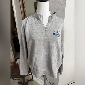 Ocean Drive - Annapolis Gray Quarter-Zip Sweater